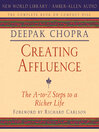 Creating Affluence